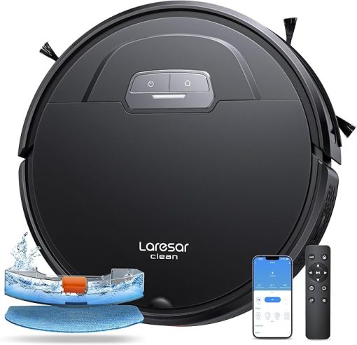 Robot Vacuum and Mop, 4500Pa Suction, Self-Charging, App/Voice Control